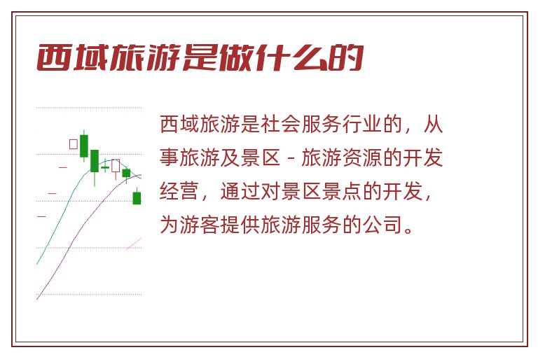 西域旅游是做什么的