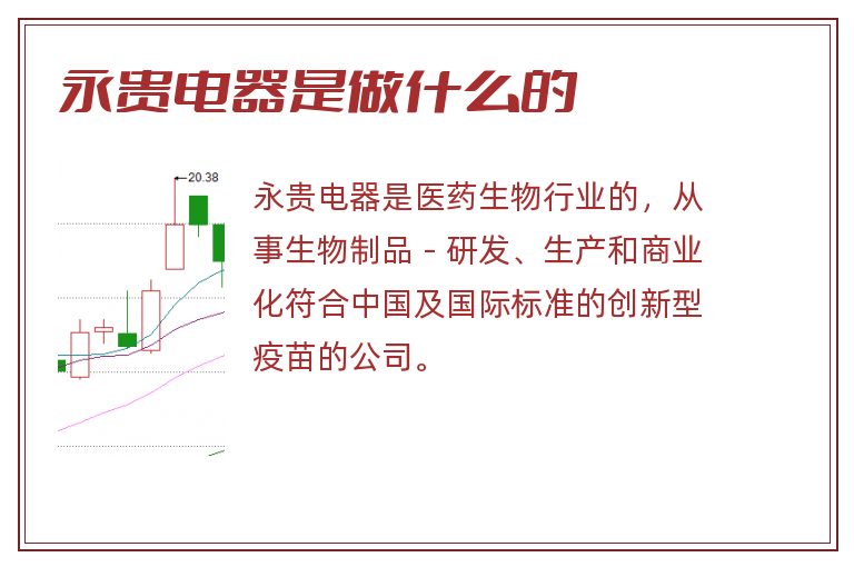 永贵电器是做什么的