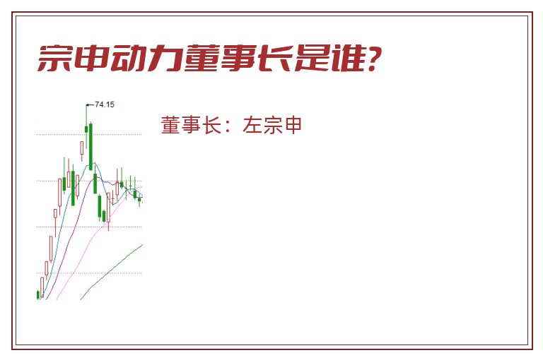 宗申动力董事长是谁？