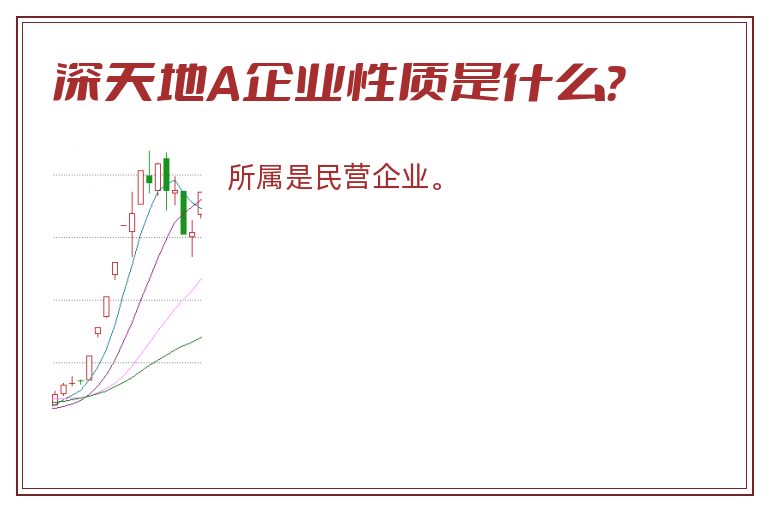 深天地A企业性质是什么？