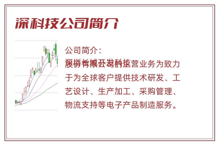 深科技公司简介