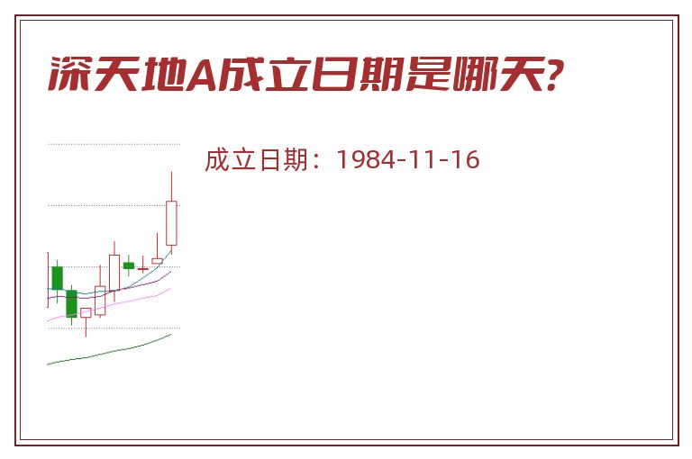 深天地A成立日期是哪天？