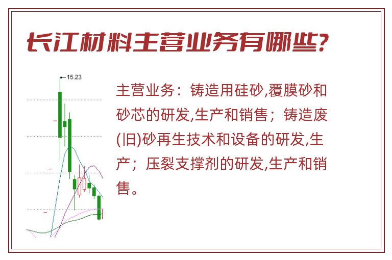 长江材料主营业务有哪些？