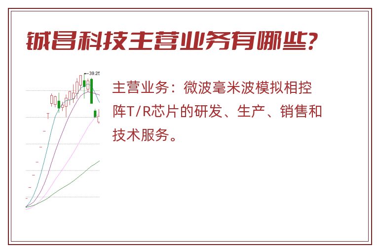 铖昌科技主营业务有哪些？