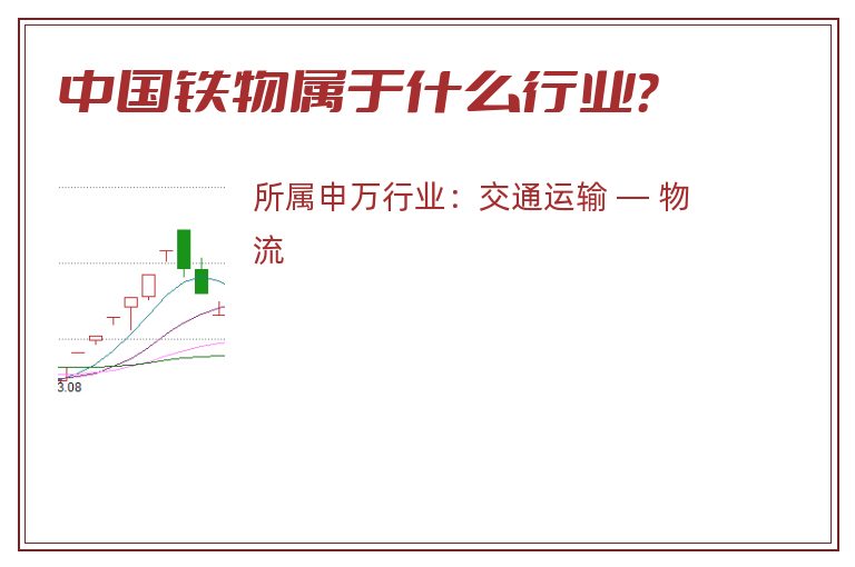 中国铁物属于什么行业？