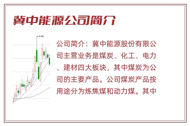 冀中能源公司简介