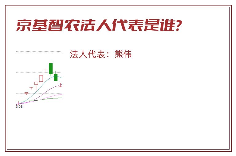 京基智农法人代表是谁？