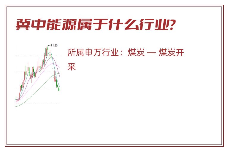 冀中能源属于什么行业？