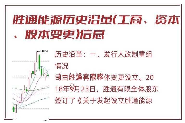 胜通能源历史沿革（工商、资本、股本变更）信息