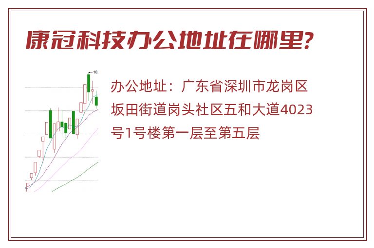 康冠科技办公地址在哪里？