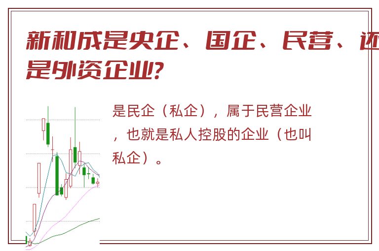 新和成是央企、国企、民营、还是外资企业？