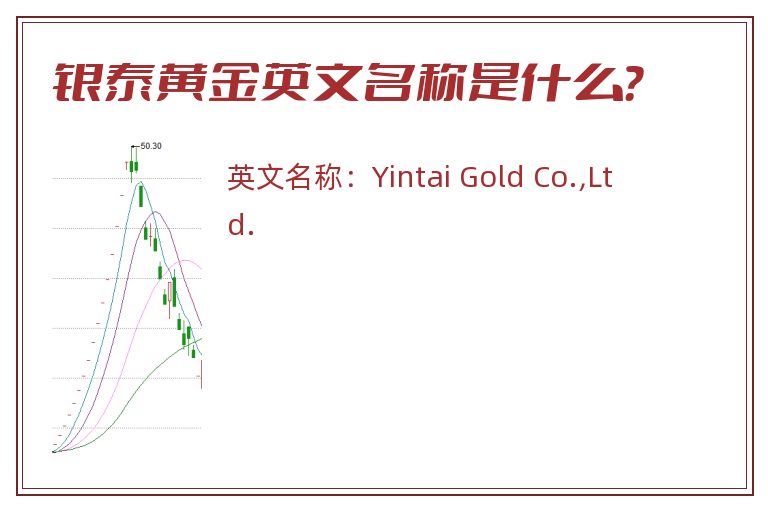 银泰黄金英文名称是什么？