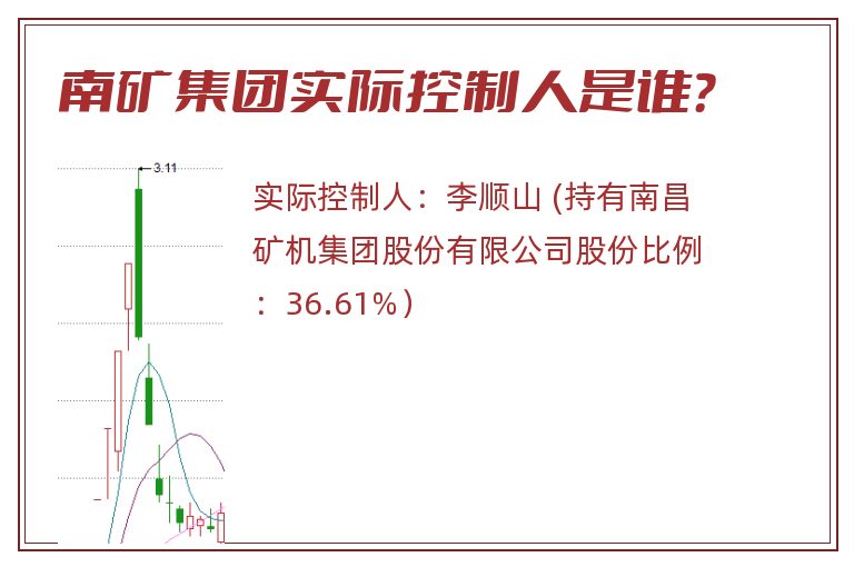 南矿集团实际控制人是谁？