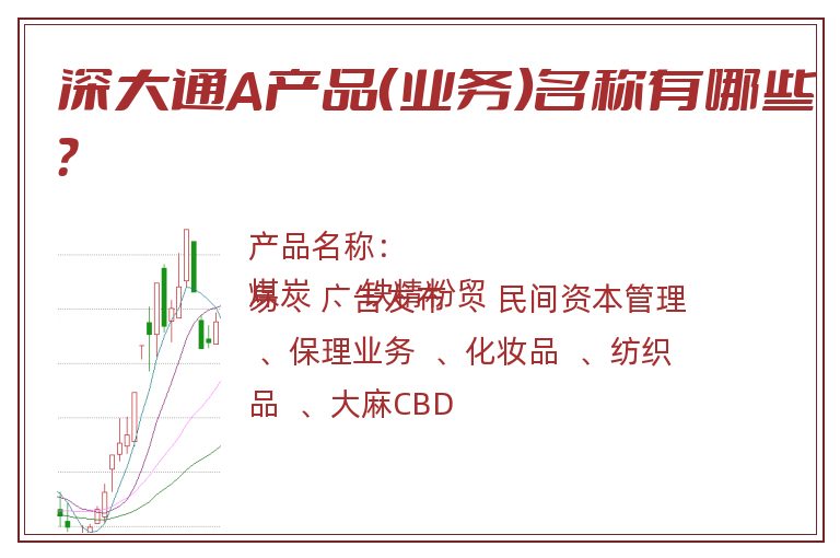 深大通A产品（业务）名称有哪些？