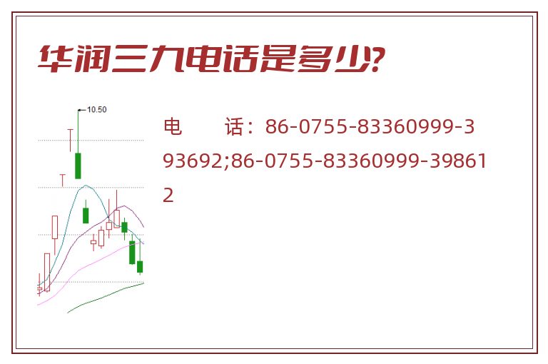 华润三九电话是多少？