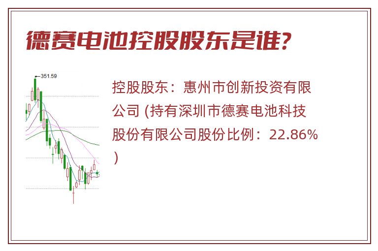 德赛电池控股股东是谁？