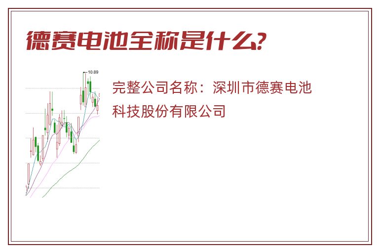 德赛电池全称是什么？