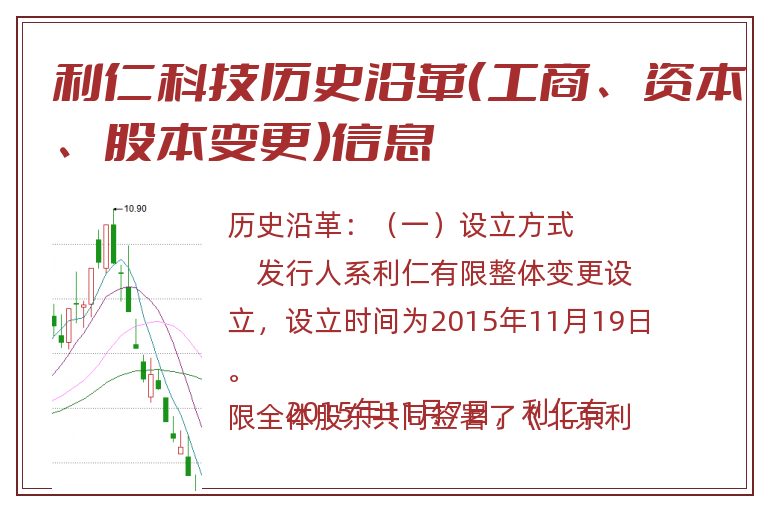 利仁科技历史沿革（工商、资本、股本变更）信息