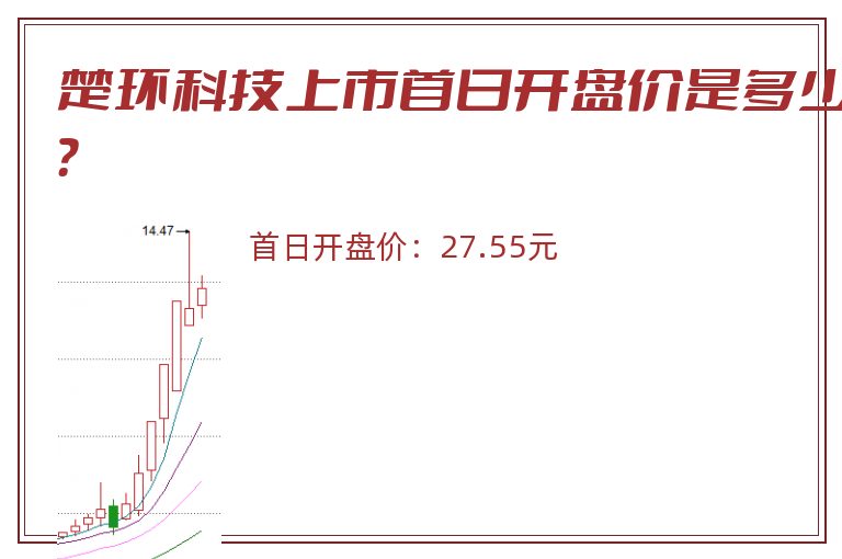 楚环科技上市首日开盘价是多少？