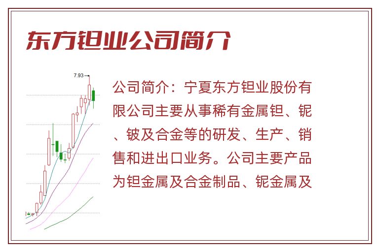 东方钽业公司简介