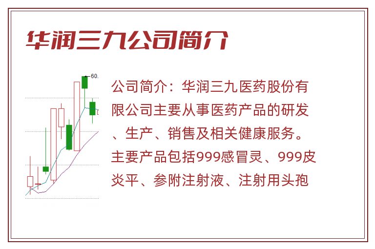 华润三九公司简介