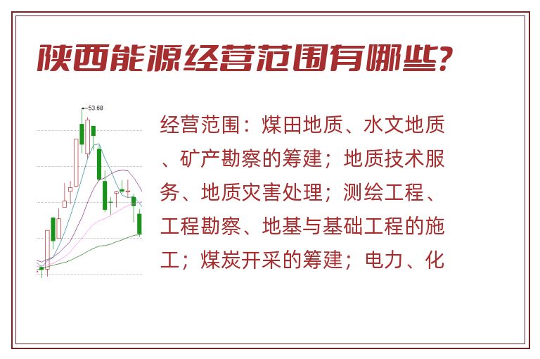 陕西能源经营范围有哪些？