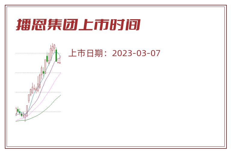 播恩集团上市时间