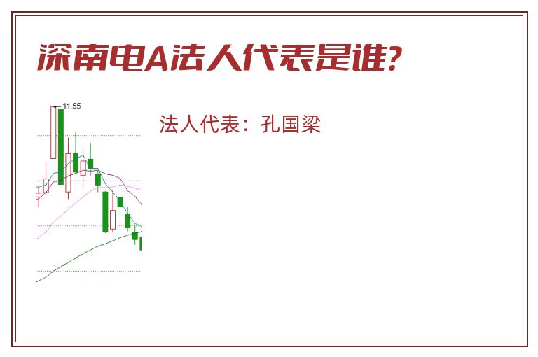 深南电A法人代表是谁？