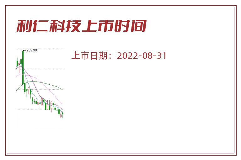 利仁科技上市时间