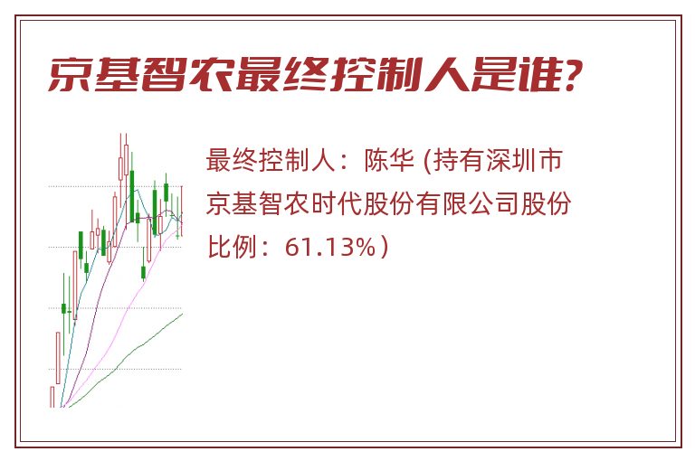 京基智农最终控制人是谁？