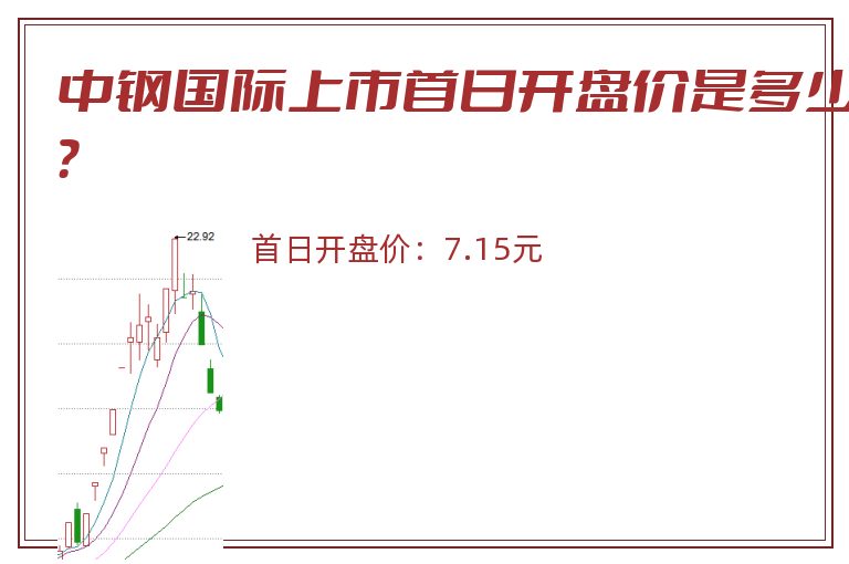 中钢国际上市首日开盘价是多少？