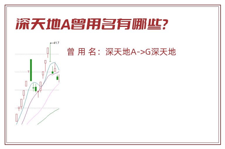 深天地A曾用名有哪些？