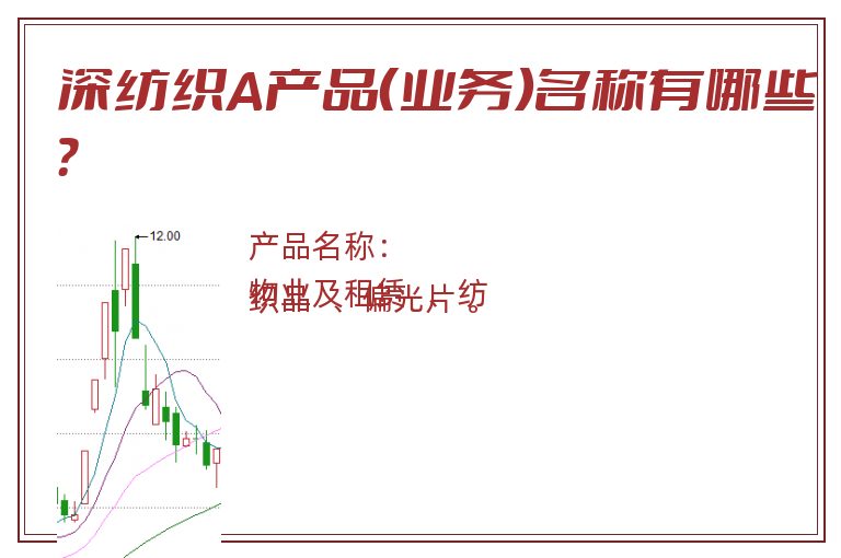 深纺织A产品（业务）名称有哪些？