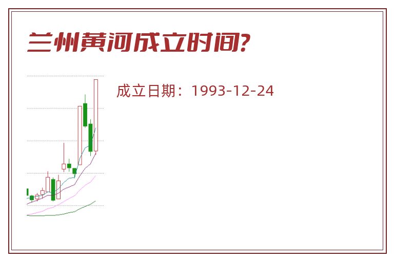 兰州黄河成立时间？