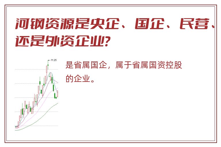 河钢资源是央企、国企、民营、还是外资企业？