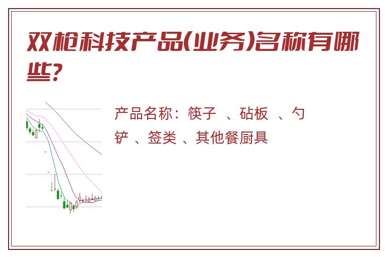 双枪科技产品（业务）名称有哪些？