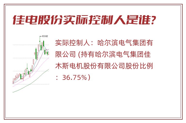 佳电股份实际控制人是谁？