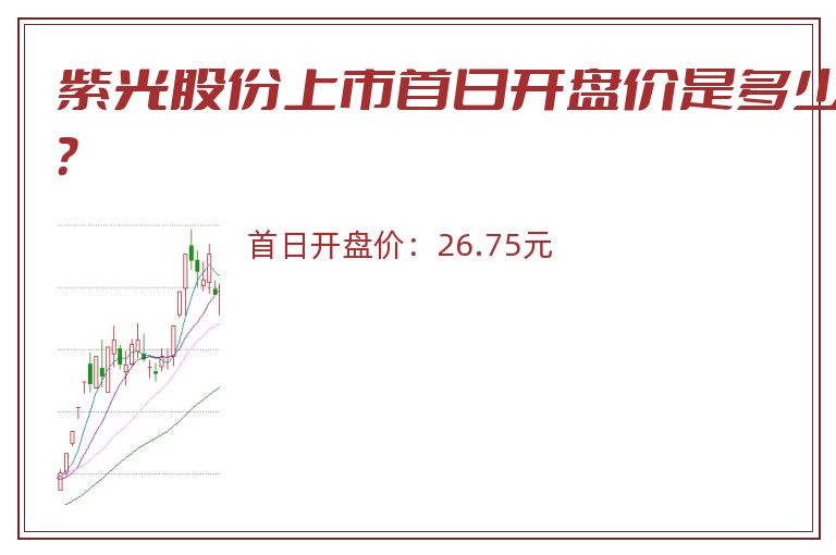 紫光股份上市首日开盘价是多少？