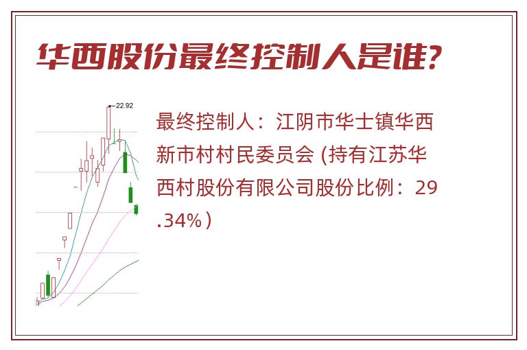 华西股份最终控制人是谁？