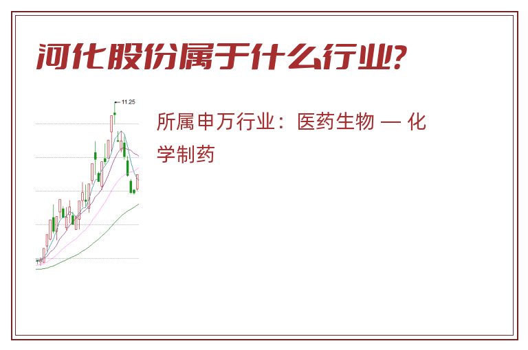 河化股份属于什么行业？