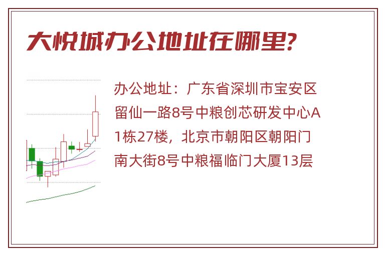 大悦城办公地址在哪里？