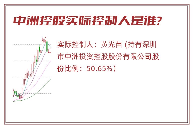 中洲控股实际控制人是谁？