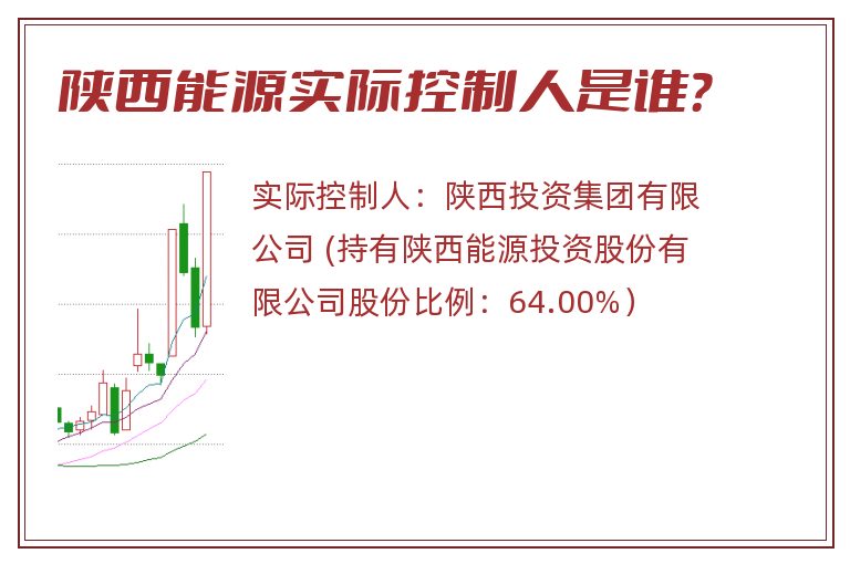 陕西能源实际控制人是谁？