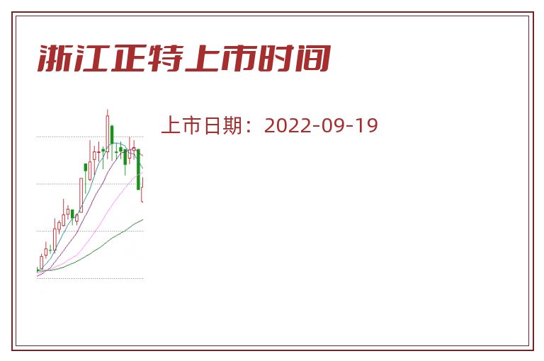 浙江正特上市时间