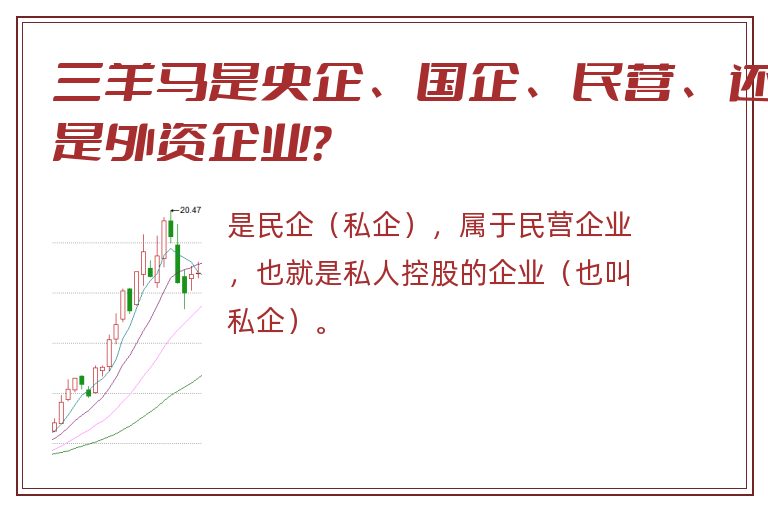 三羊马是央企、国企、民营、还是外资企业？