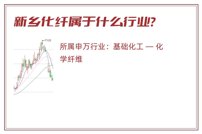 新乡化纤属于什么行业？