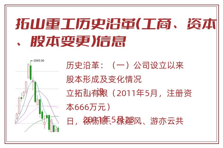 拓山重工历史沿革（工商、资本、股本变更）信息