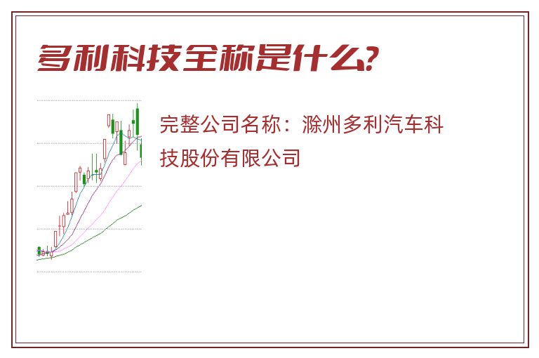 多利科技全称是什么？